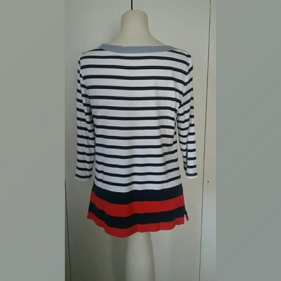 Tommy Hilfiger Stripe Red White and Blue Top - Picture 3 of 6